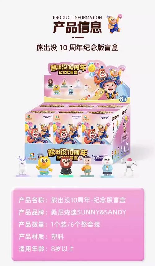 timee正版授权熊出没十周年纪念版公仔盲盒杯子挂件mini手办印章